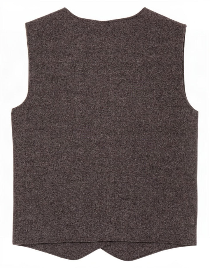 Gilet lavorato a maglia da donna Zara UK 12 Poliestere grigio medio