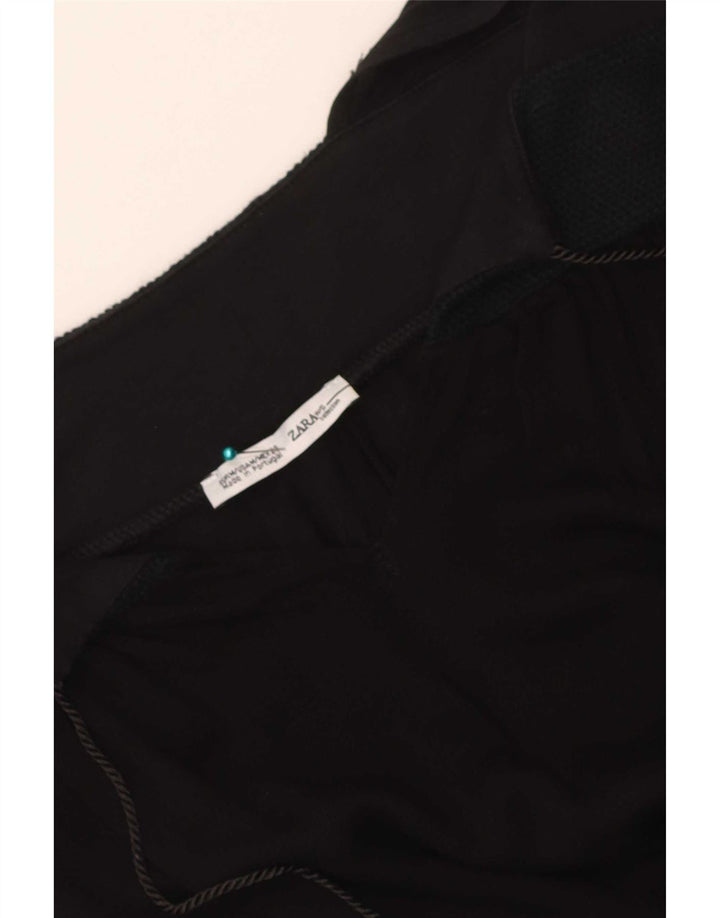 Top tunica senza maniche da donna Zara UK 12 medio nero