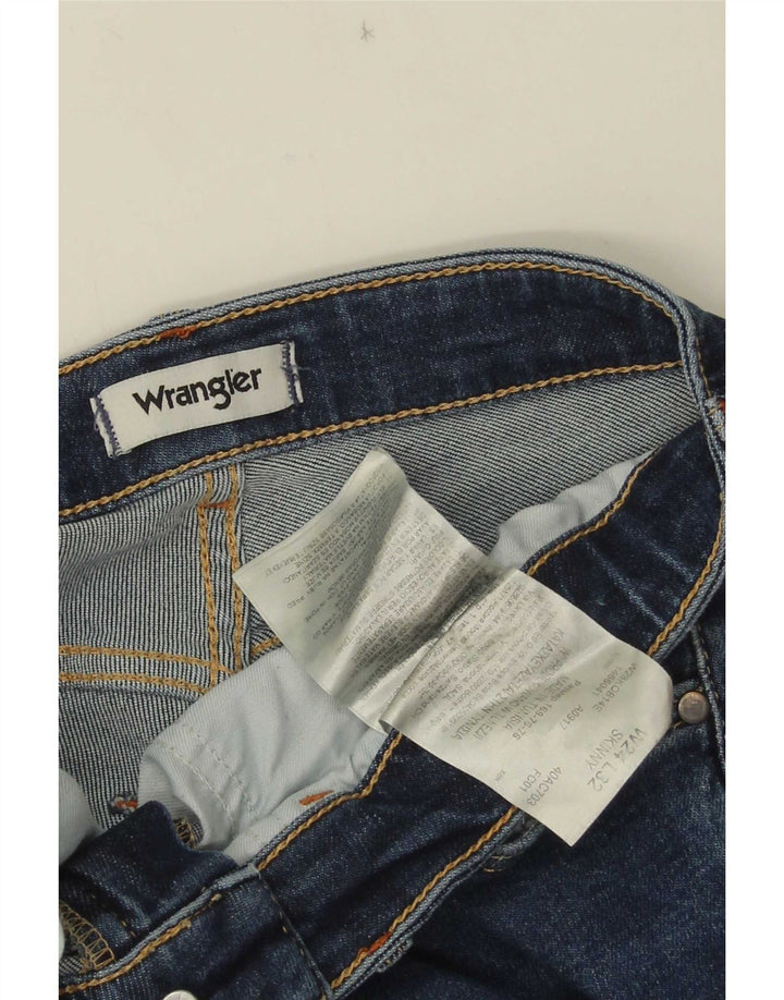 Jeans Skinny da Donna Wrangler W24 L32 Blu