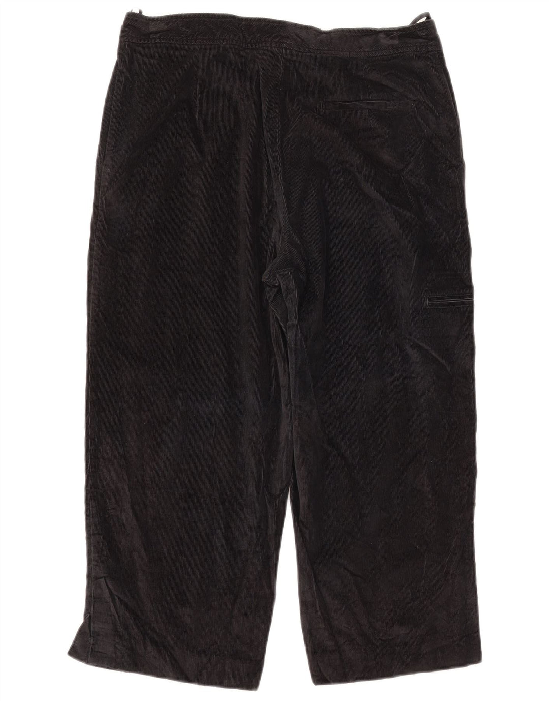 Pantaloni da donna Izod Capri Cargo in velluto a coste US 8 Medium W30 L22 Cotone nero