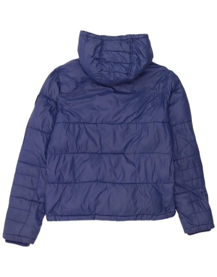 Giacca imbottita con cappuccio da uomo Diesel UK 44 2XL nylon blu