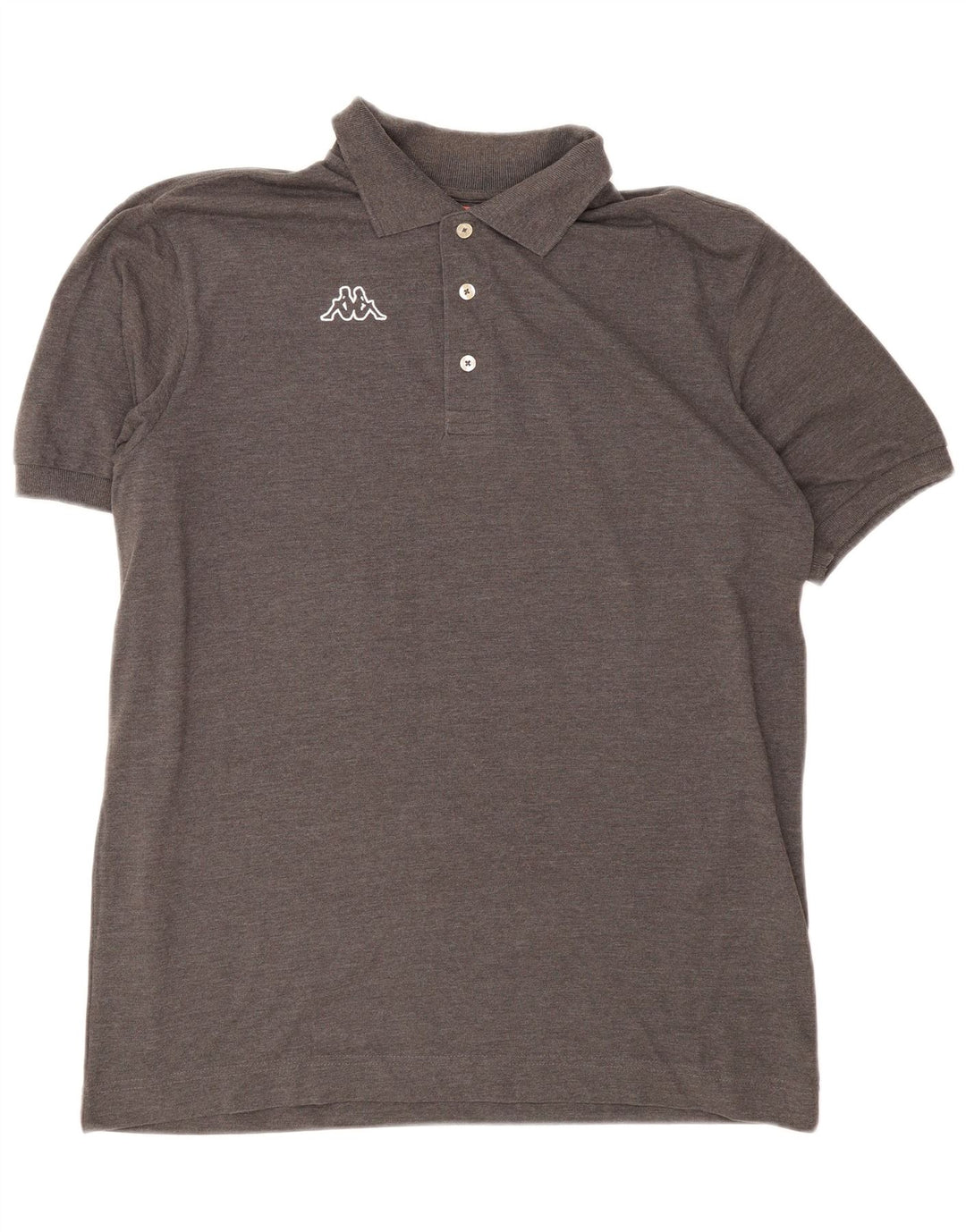 Polo grafica da uomo Kappa XL in cotone grigio
