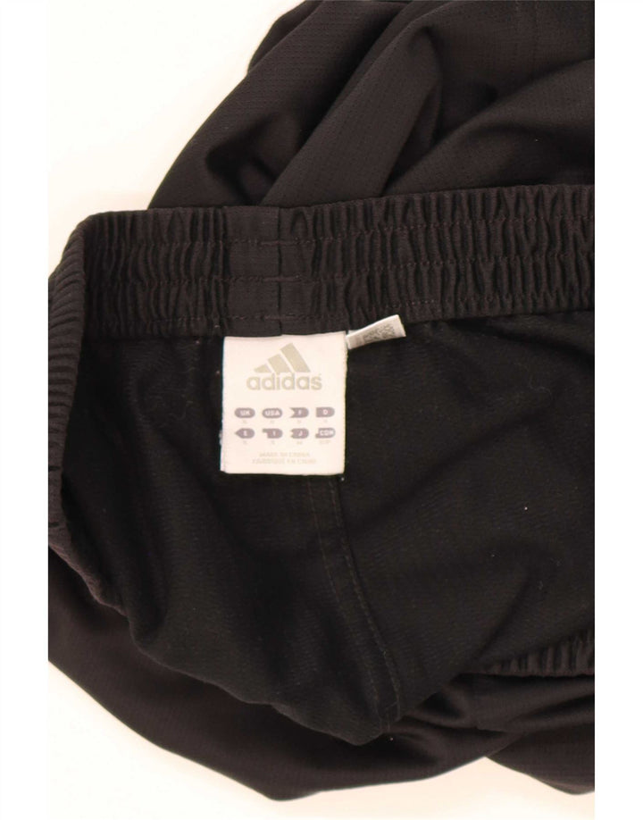Pantaloncini sportivi Adidas da uomo piccoli in poliestere nero