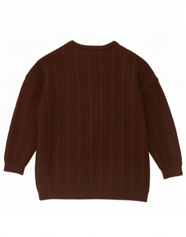 Maglione cardigan oversize da donna St. Bernard UK 18/20 XL Acrilico marrone