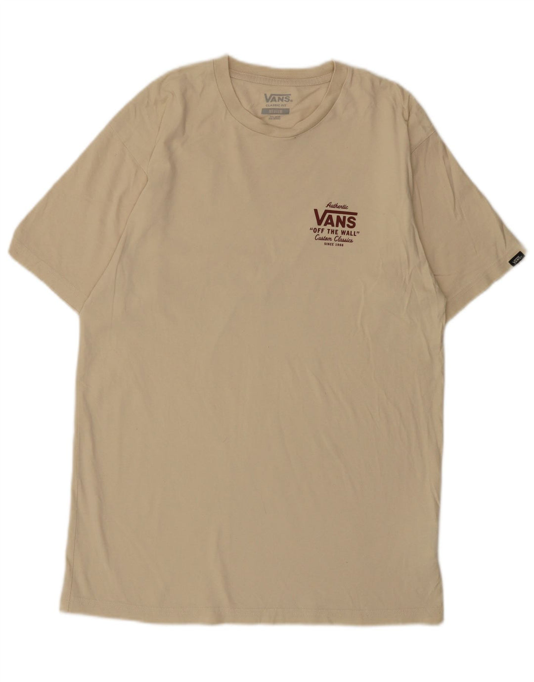 T-shirt grafica da uomo con vestibilità classica Vans, cotone beige medio