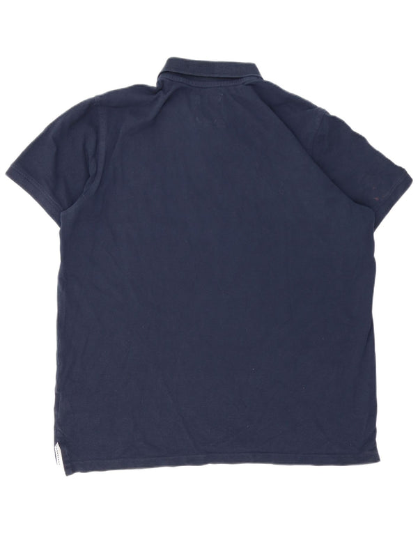 Crew Clothing Polo da uomo XL in cotone blu navy