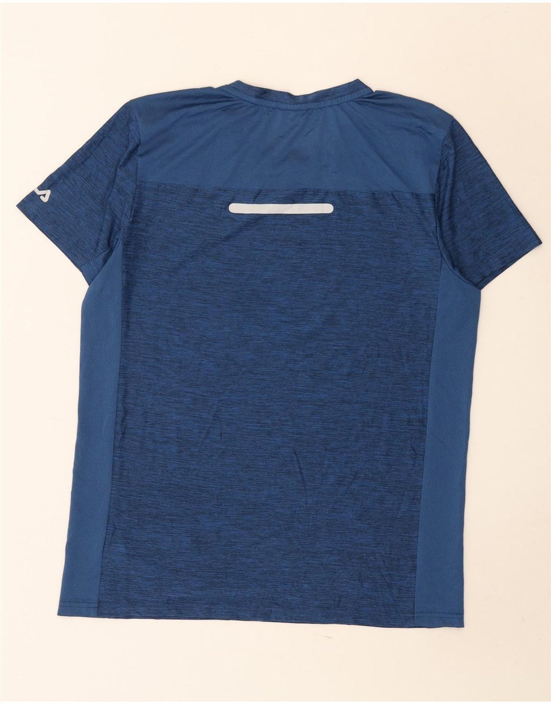 T-shirt da uomo Fila Top Small in poliestere chiazzato blu navy