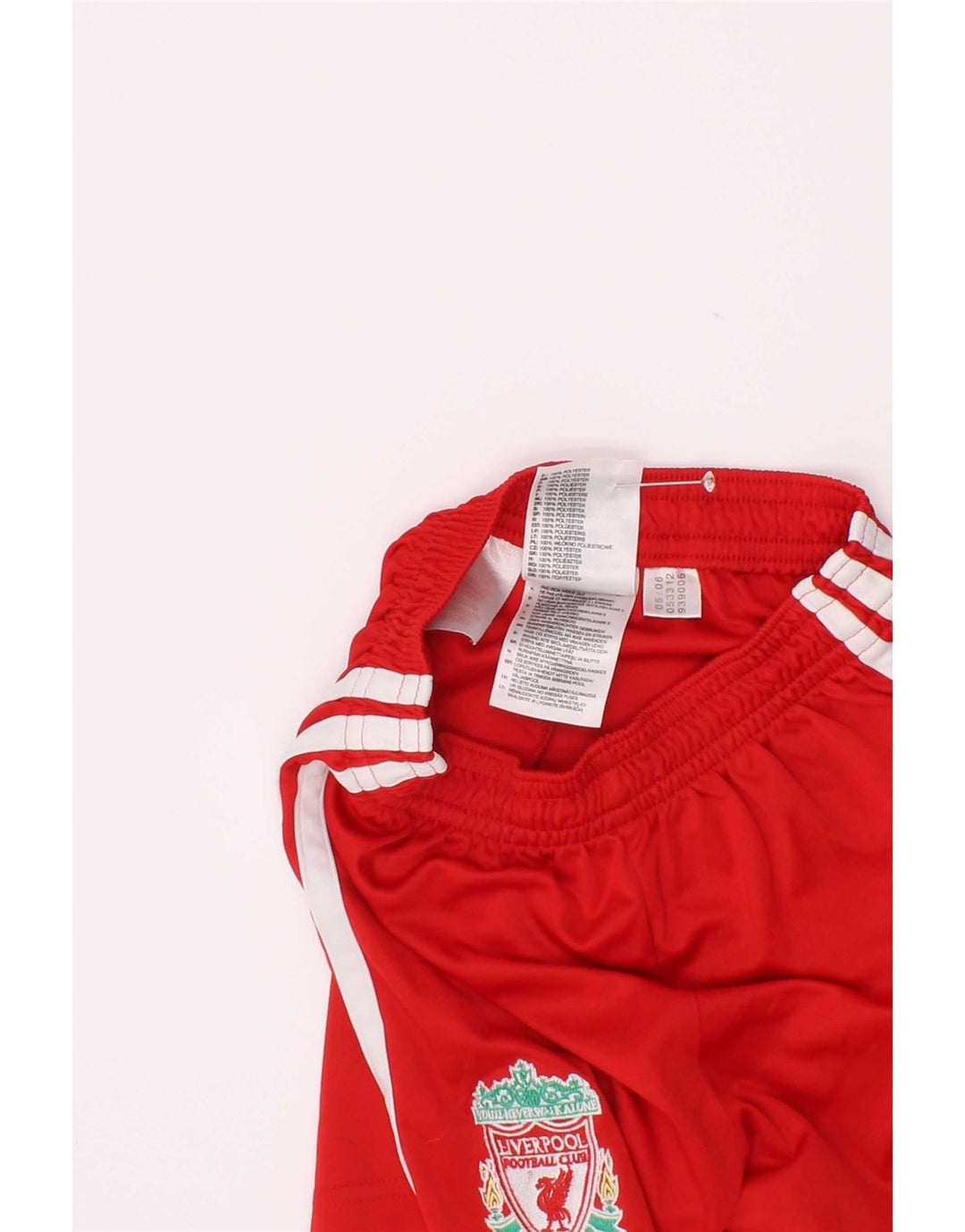 Pantaloncini sportivi Adidas da ragazzo Liverpool Graphic 3-4 anni in poliestere rosso