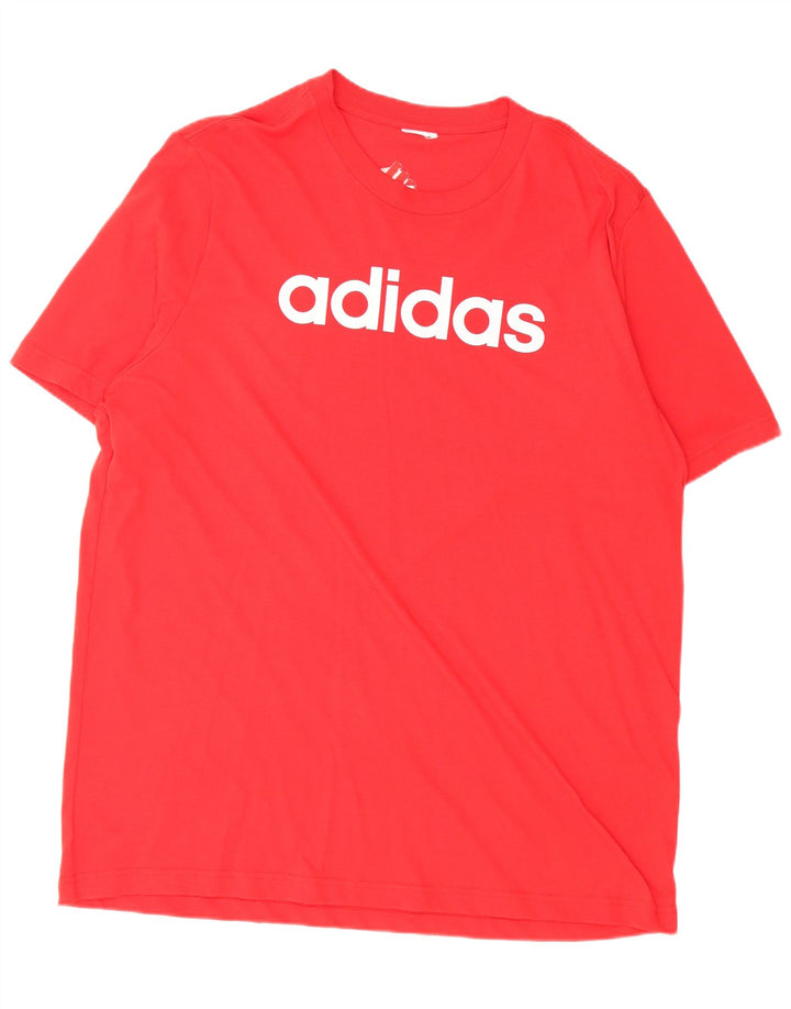 ADIDAS Mens Tall Graphic T-Shirt Top 2XL Red