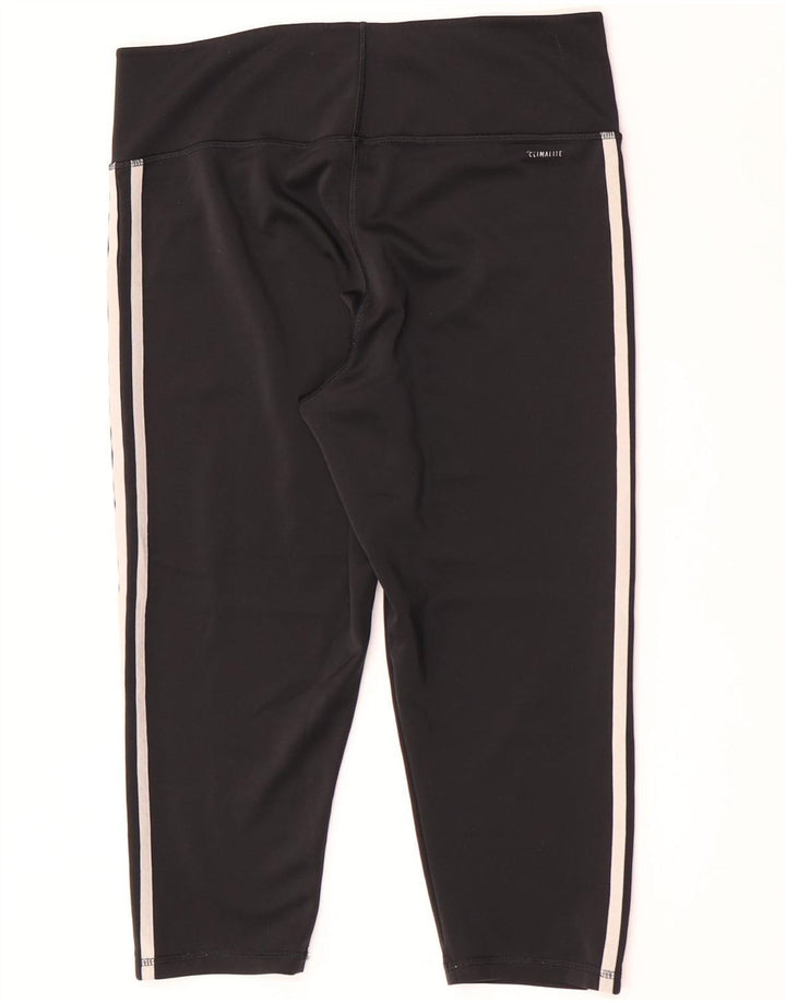 Leggings Adidas Climalite Capri da donna UK 16/18 Large Nero Poliestere