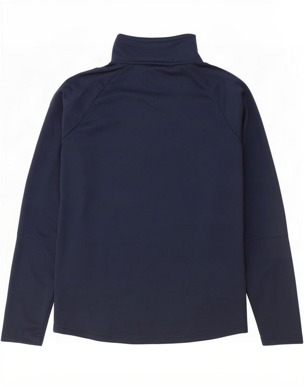 New Balance Uomo Grafica Pullover Tuta Top Large Blu Navy