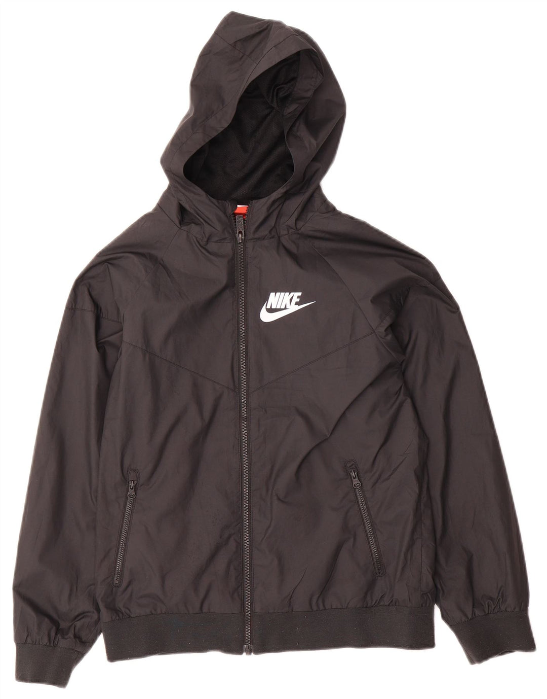 Giacca antipioggia con cappuccio da donna Nike UK 12 medio nero poliestere