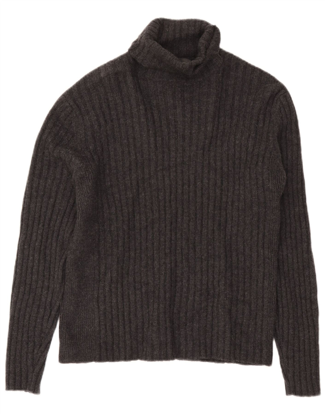 Maglione da uomo a collo alto Banana Republic, grande, in lana grigia