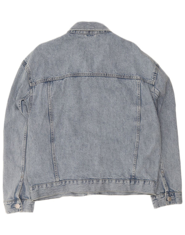 Giacca di jeans oversize da uomo C&A UK 40 grande cotone blu