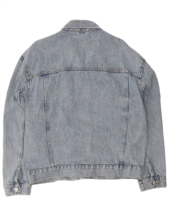 Giacca di jeans oversize da uomo C&A UK 40 grande cotone blu