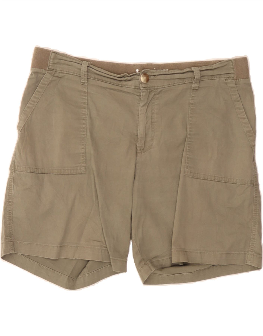 LEE Womens Mid Rise Regular Fit Bermuda Shorts W36 XL Beige Vintage Lee and Second-Hand Lee from Messina Hembry 