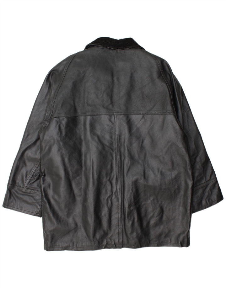 Cappotto in Pelle Donna La Griffe IT 54 3XL Pelle Nera