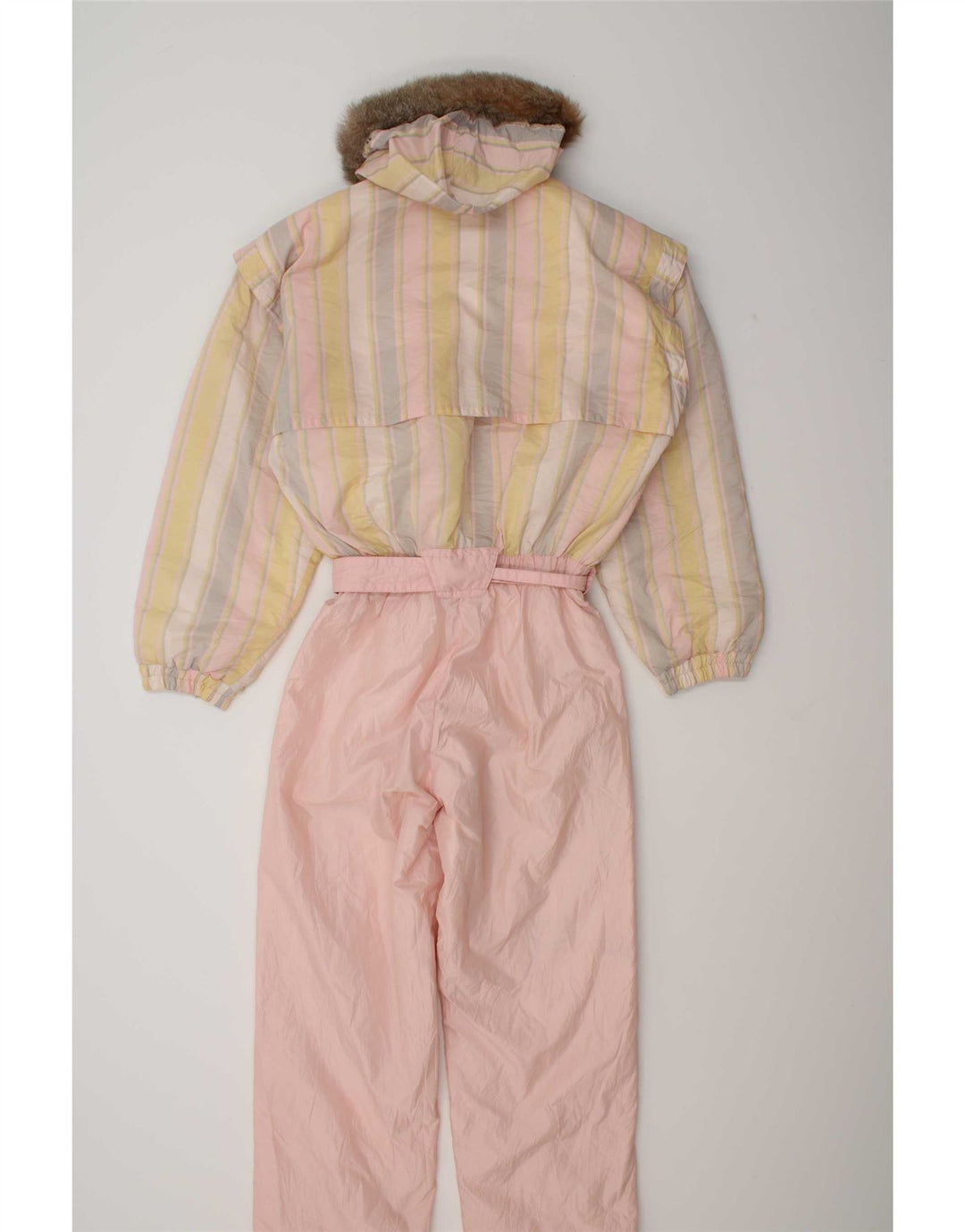 Tuta da sci con cappuccio da donna Colmar IT 42 Small in poliammide a righe rosa
