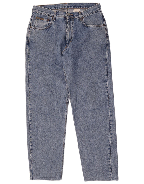 Jeans affusolati da uomo Calvin Klein W30 L30 cotone blu