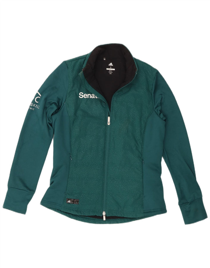 Giacca da ginnastica grafica da uomo Adidas piccola in poliestere verde