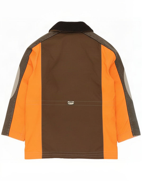 Giacca a vento vintage da uomo UK 42 XL Poliammide color block marrone
