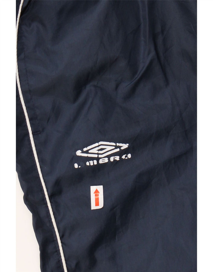 Pantaloni da tuta con grafica da uomo Umbro Large in poliestere blu navy