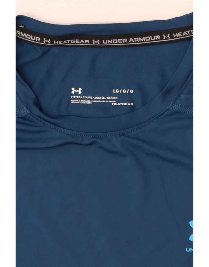 Maglietta Under Armour da uomo Heat Gear, taglia grande, blu
