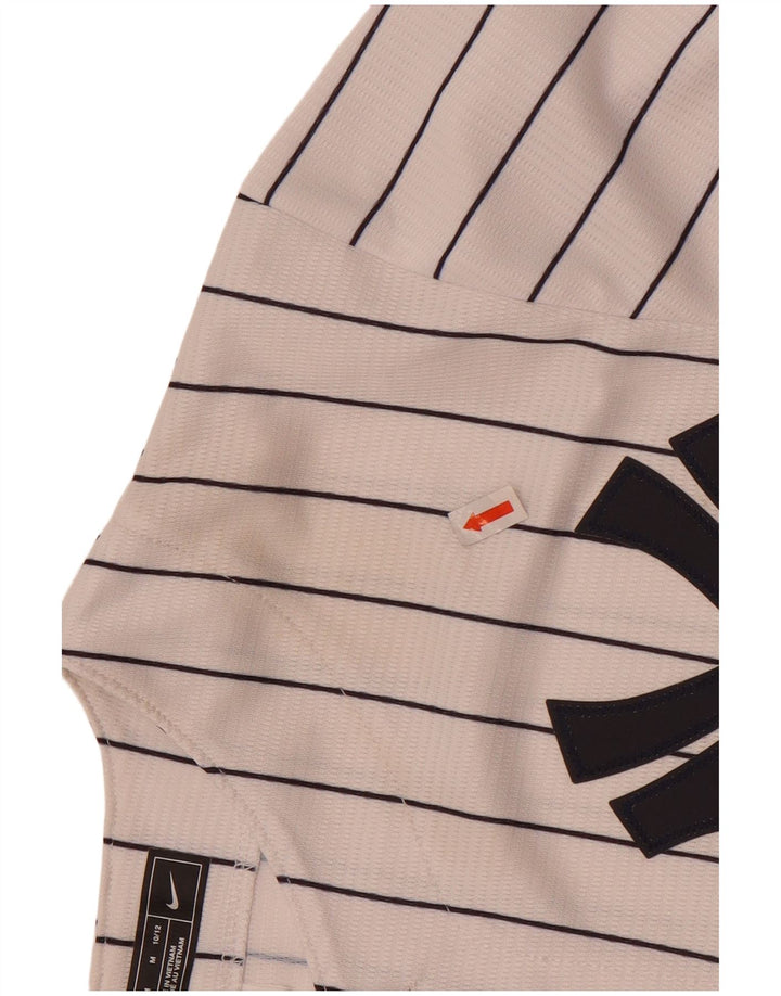 Maglia Nike NBA per ragazzi con grafica, 10-11 anni, poliestere a righe bianche medie