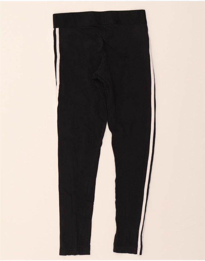 ADIDAS Womens Leggings UK 8/10 Small  Black Cotton Vintage Adidas and Second-Hand Adidas from Messina Hembry 