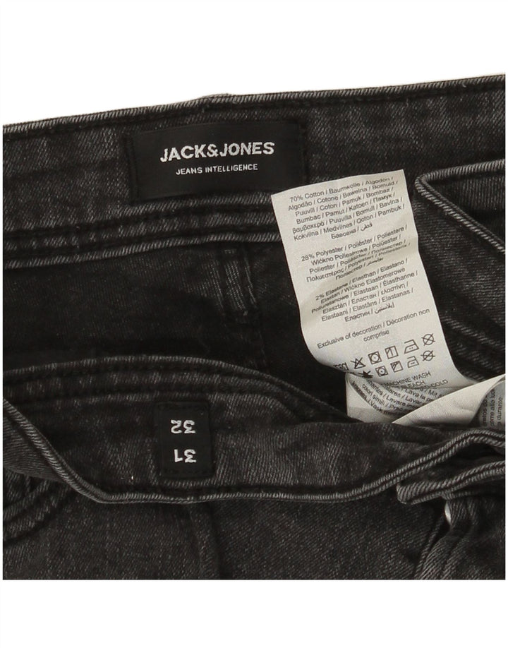 Jeans slim da uomo Jack & Jones W31 L32 cotone grigio