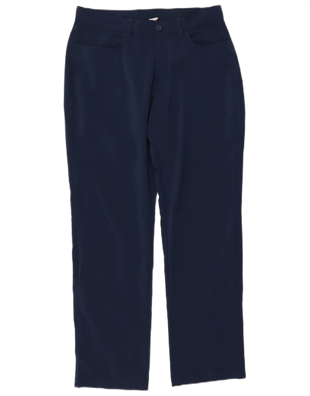Pantaloni casual dritti da uomo UNDER ARMOUR W34 L32 poliestere blu navy