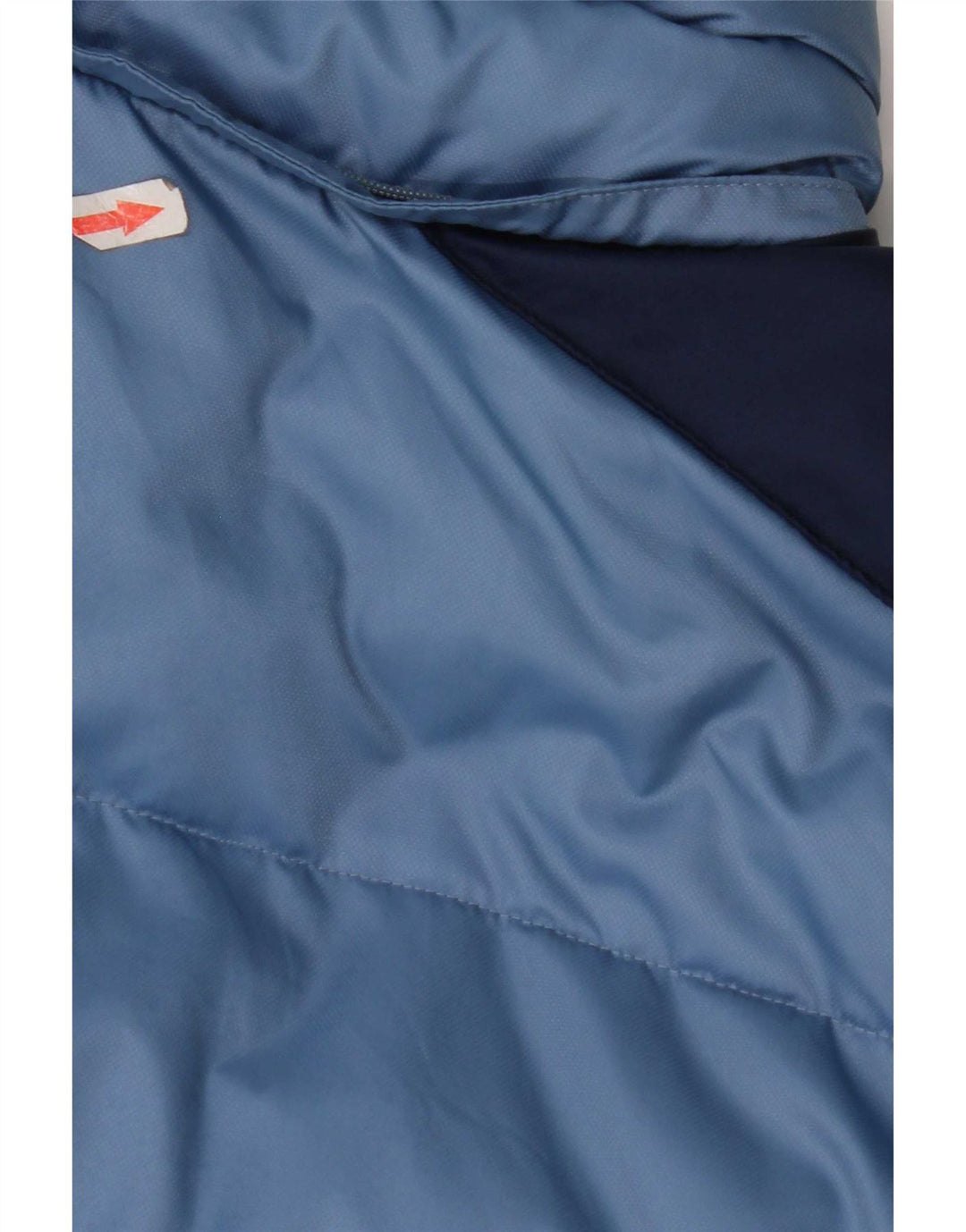 Giacca imbottita da uomo Adidas UK 40 Large Blu Colourblock Nylon