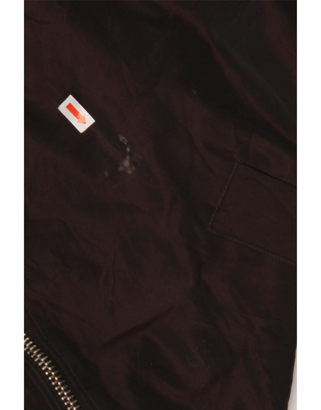 CALVIN KLEIN Giubbotto bomber oversize con cappuccio da donna UK 14 Bordeaux medio