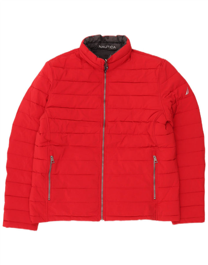 Giacca imbottita reversibile da uomo NAUTICA UK 40 grande mimetica nera