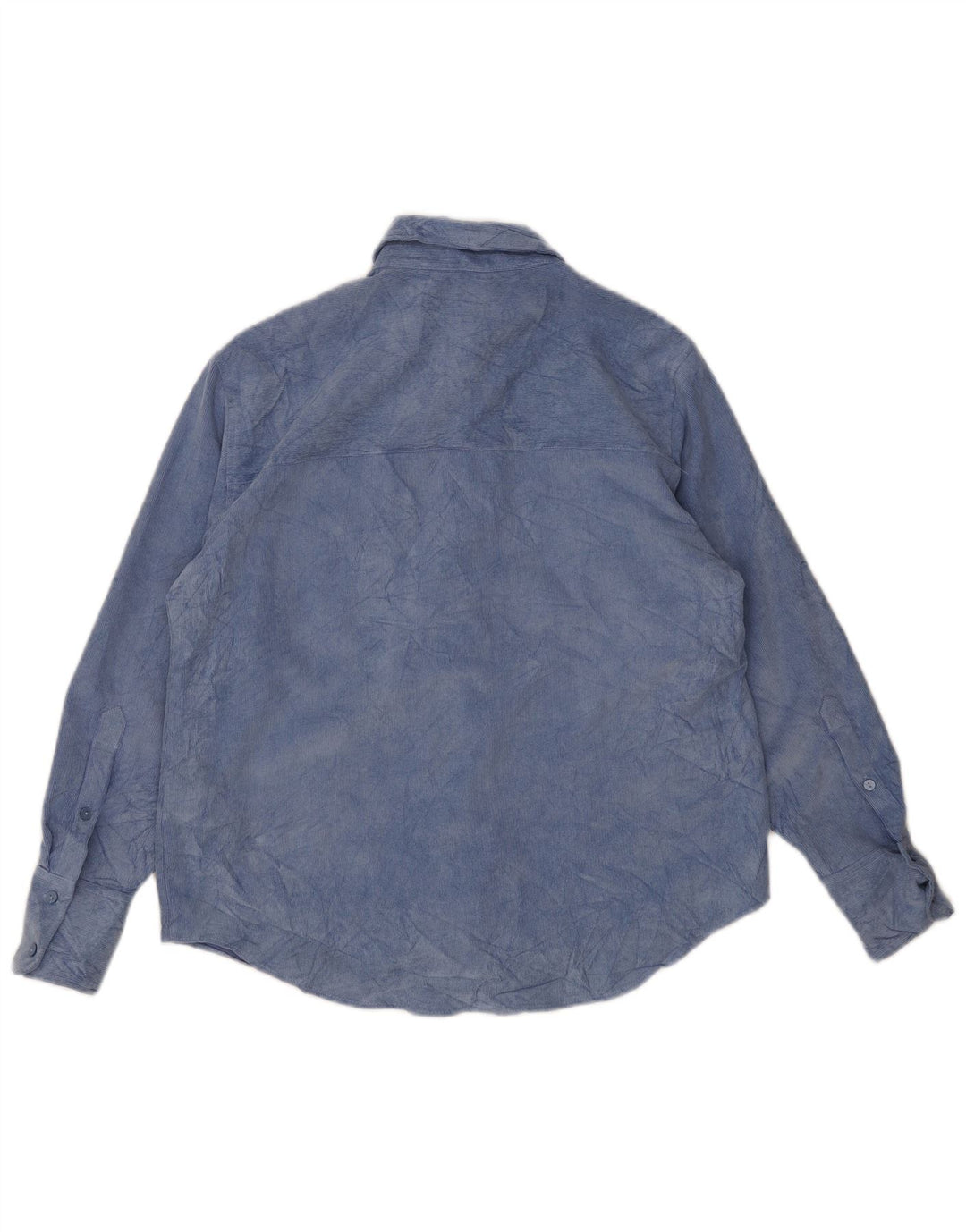Camicia in pile da donna Zara UK 14 Poliestere tie dye blu medio