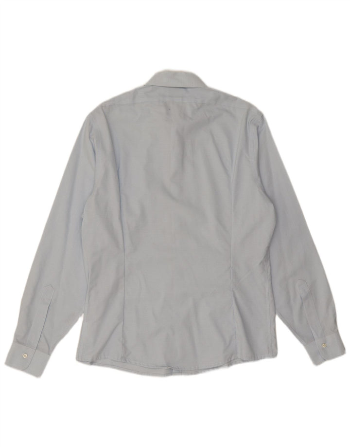 BROOKS BROTHERS Camicia da uomo taglia 16 1/2 grande cotone a righe blu