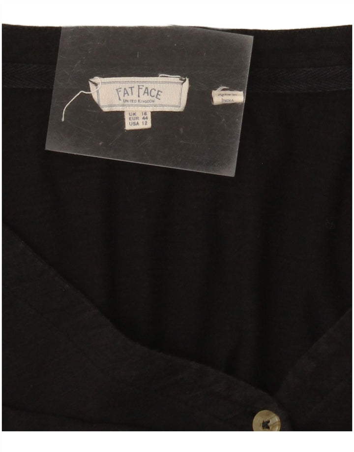 Camicetta da donna FAT FACE UK 16 grande nera