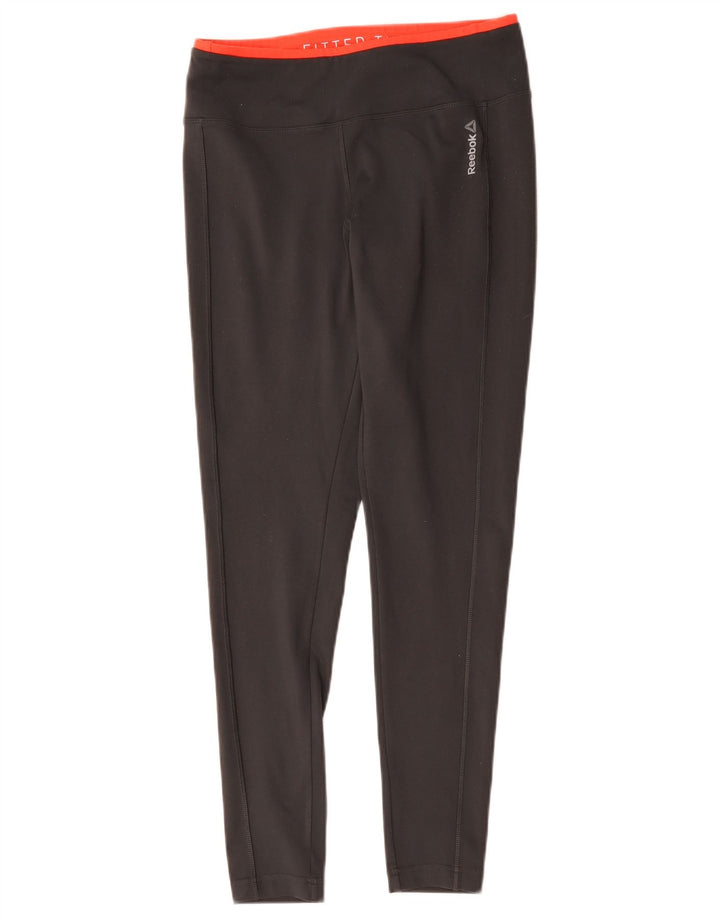 Leggings Reebok da donna UK 12/14 Poliestere grigio medio