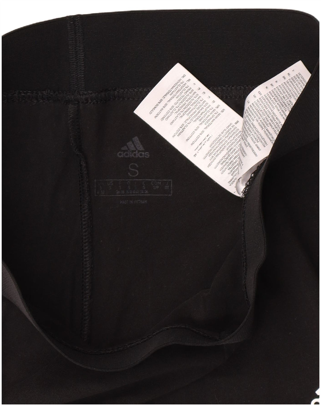 Leggings Adidas da donna UK 8/10 piccolo cotone nero