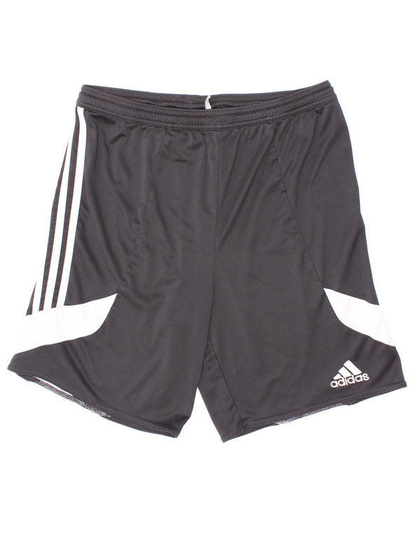 Pantaloncini sportivi Adidas Climalite da ragazzo 13-14 anni XL Nero Colourblock