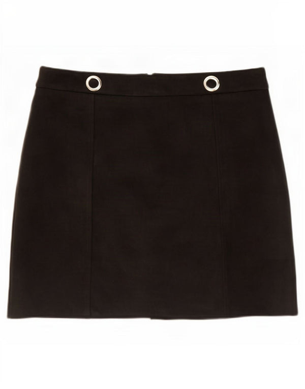 Minigonna da donna M&Co UK 12 media W32 poliestere nero