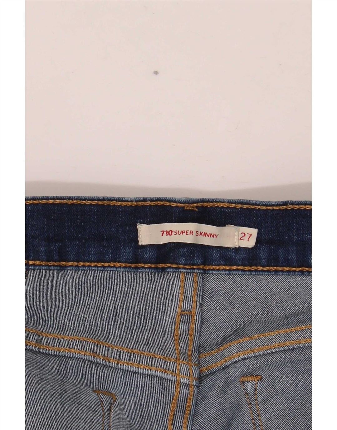 Jeans Levi's 710 Super Skinny da donna W27 L28 Blu Navy