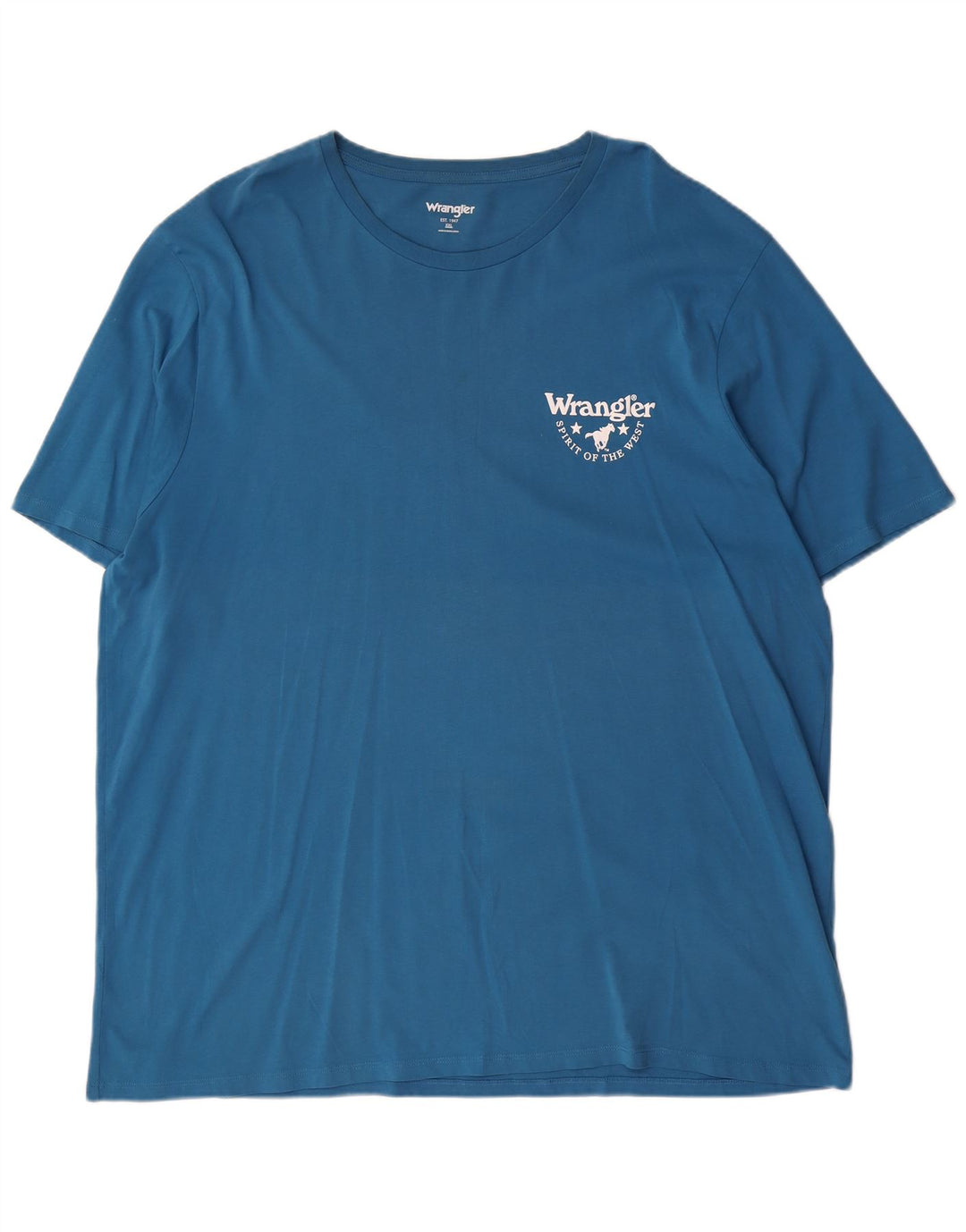T-shirt da uomo Wrangler Top 2XL in cotone blu