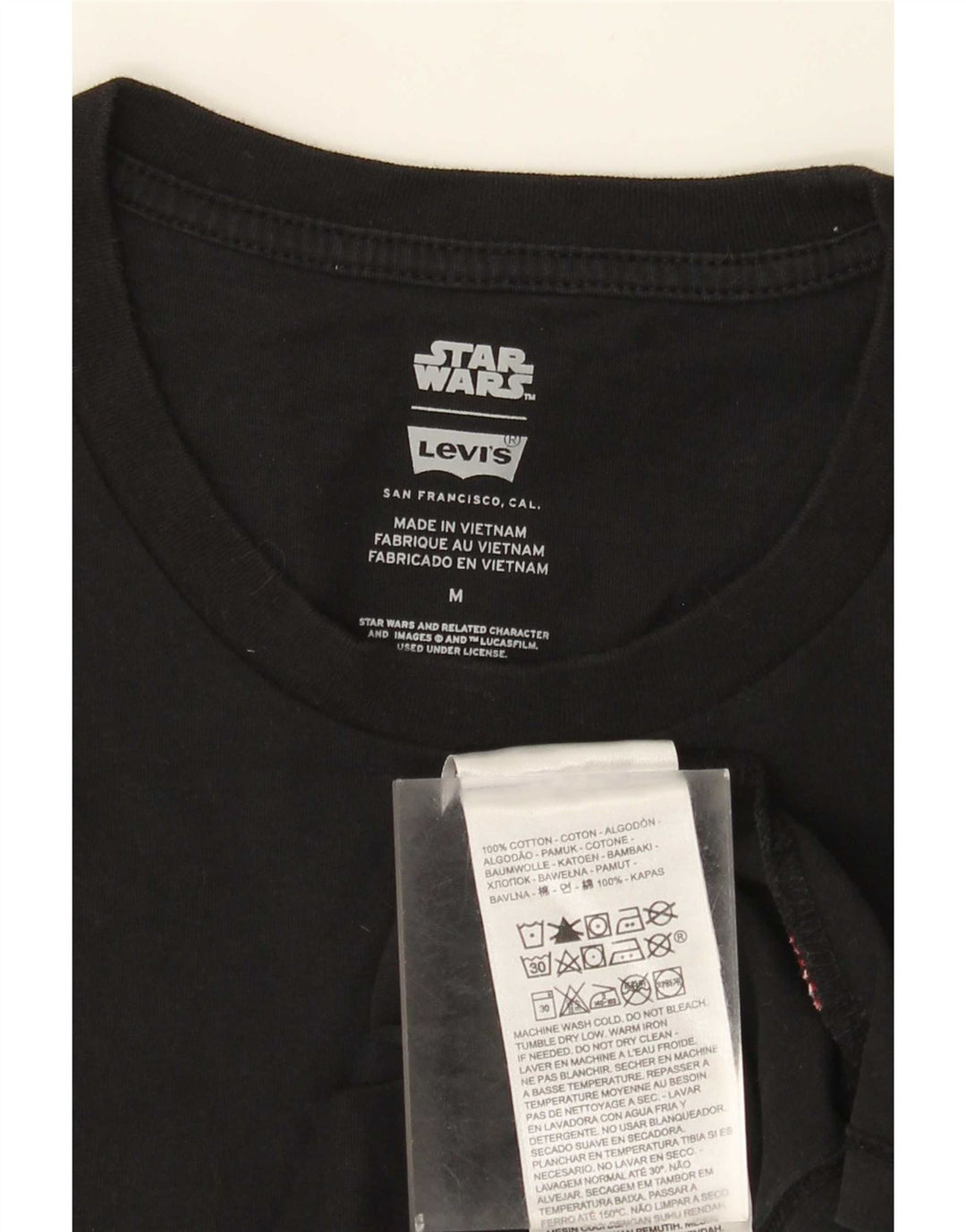 T-shirt grafica da uomo Levi's Top in cotone nero medio