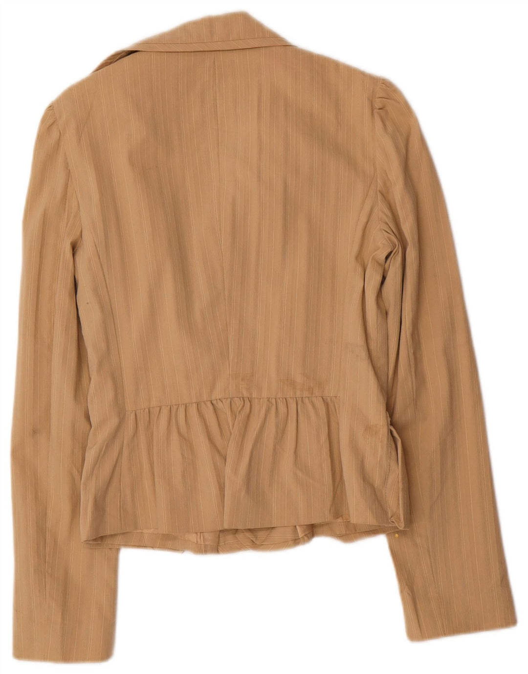 LUISA SPAGNOLI Giacca Blazer Aperta Donna IT 40 Piccolo Gessato Beige