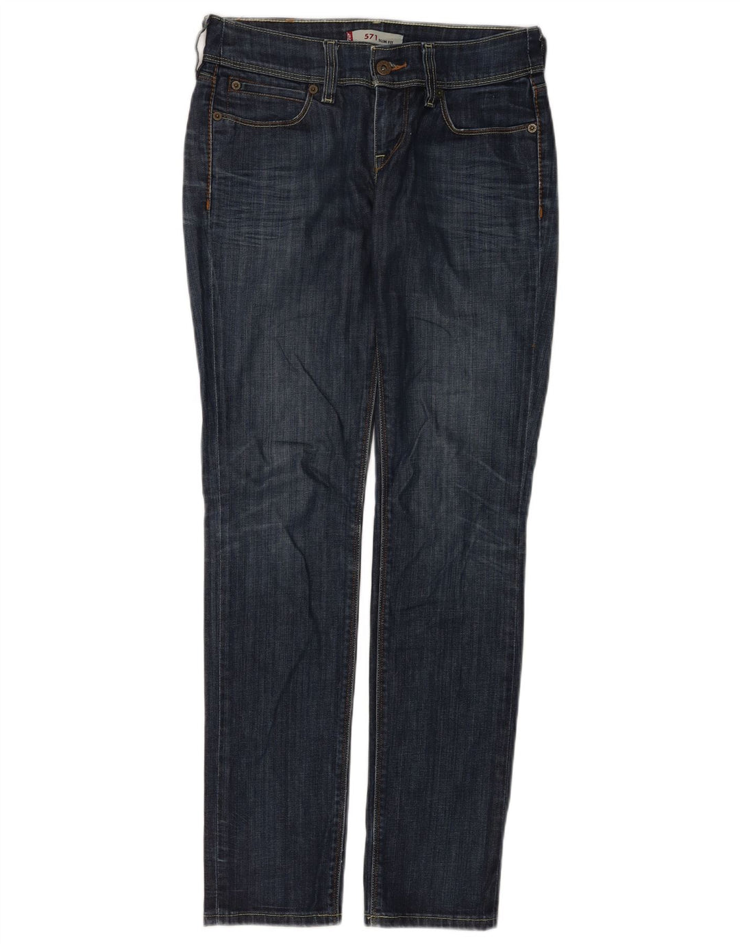 Jeans Levi's 571 Slim da donna W29 L32 in cotone blu navy