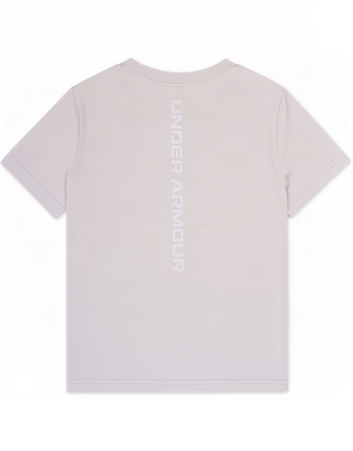 Maglietta grafica da ragazzo Under Armour Top 4-5 anni in poliestere blu