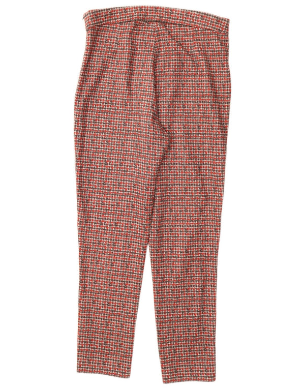 Pantaloni casual skinny da donna Zara XL W32 L28 rossi screziati