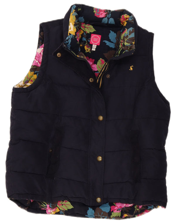 Gilet imbottito da donna Joules UK 18 XL poliestere blu navy