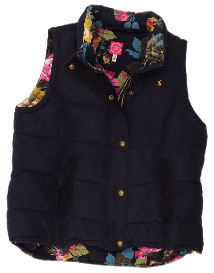Gilet imbottito da donna Joules UK 18 XL poliestere blu navy